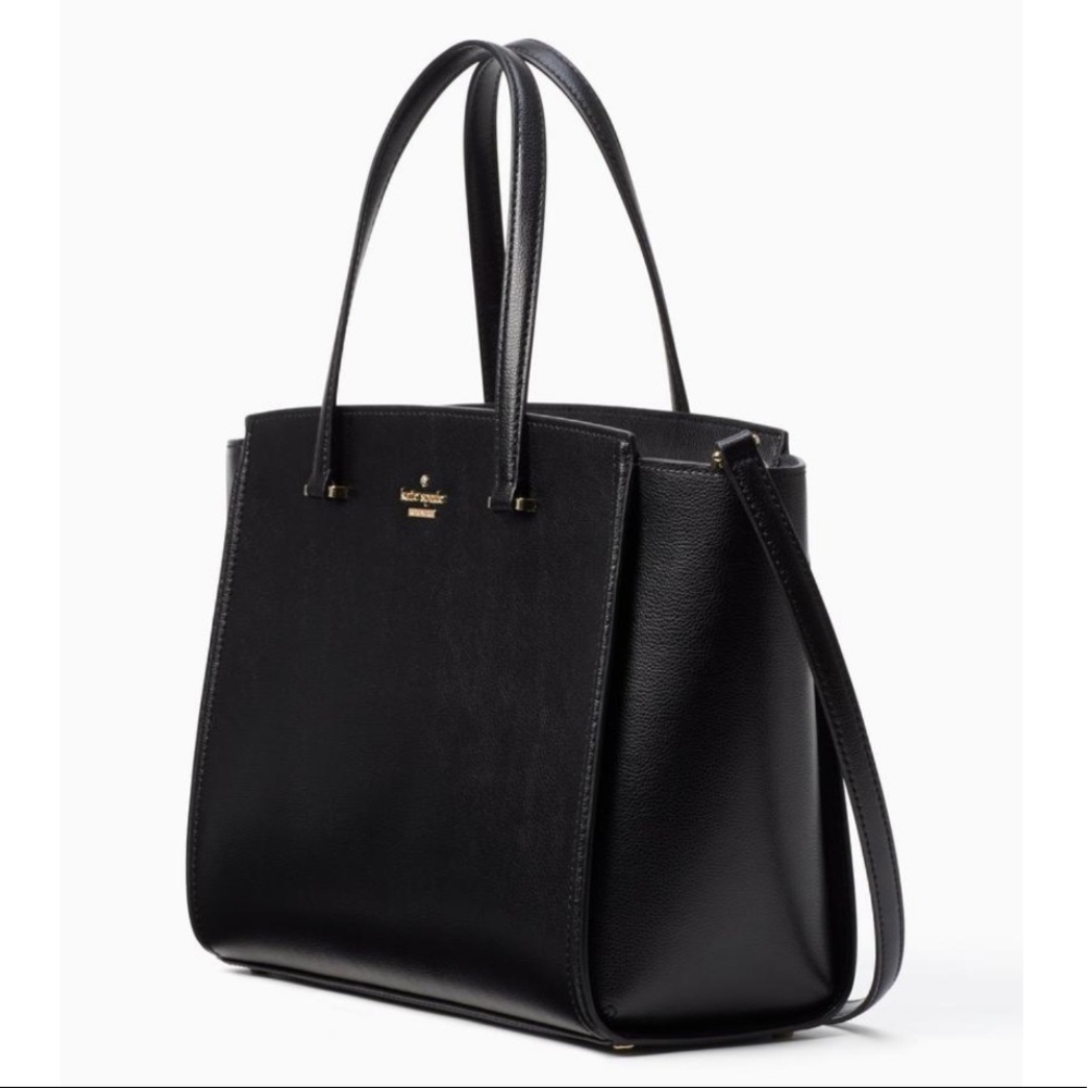 NWT Kate Spade Black Large Geraldine Satchel Purse - Picture 2 of 6
